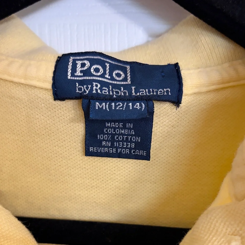Polo by Ralph Lauren Boys Polo Shirt - Yellow - Size M (10/12)
